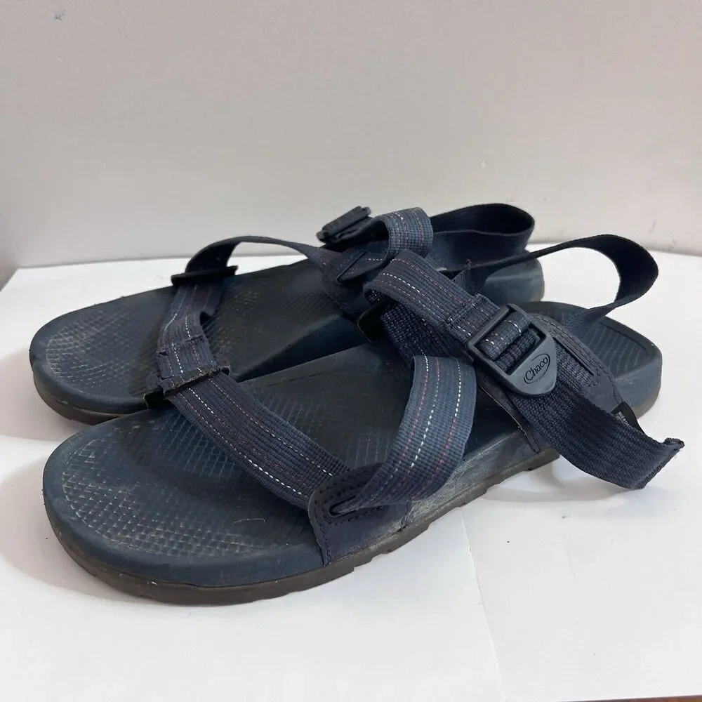Chaco Men's Lowdown Sandal Navy 11M Water Outdoor Lock Buckle Arch Support
